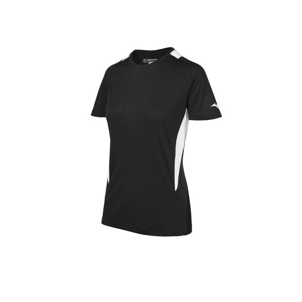 Mizuno Women's Softball Crew Neck Jersey Black/White (350964-SKE)